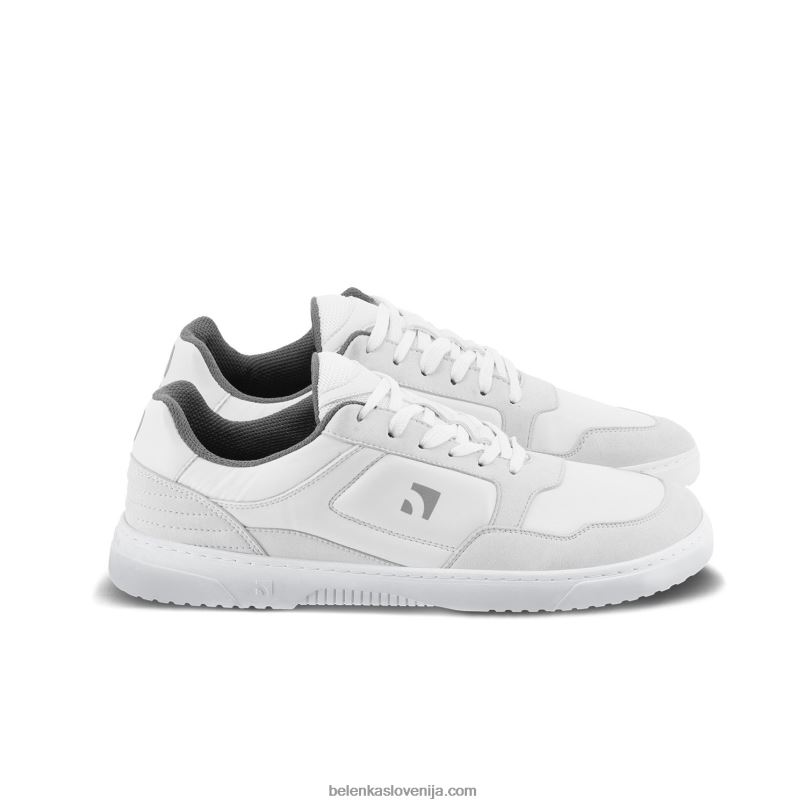 moški barefoot sneakers barebarics - aksiom bela in svetlo siva Be Lenka NL64D102