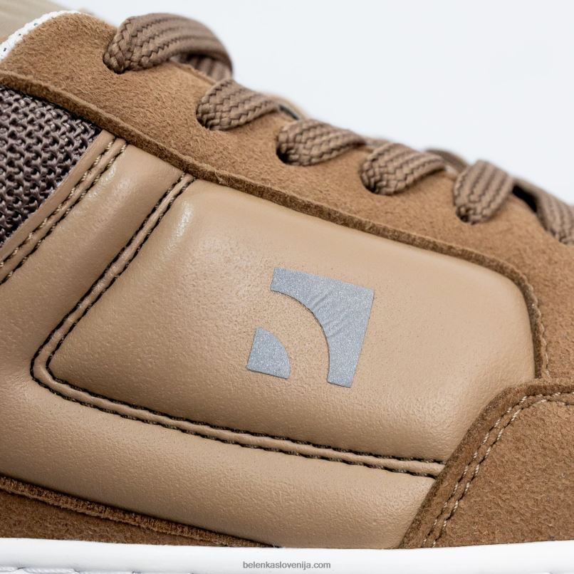 moški barefoot sneakers barebarics - aksiom rjava & bela Be Lenka NL64D101