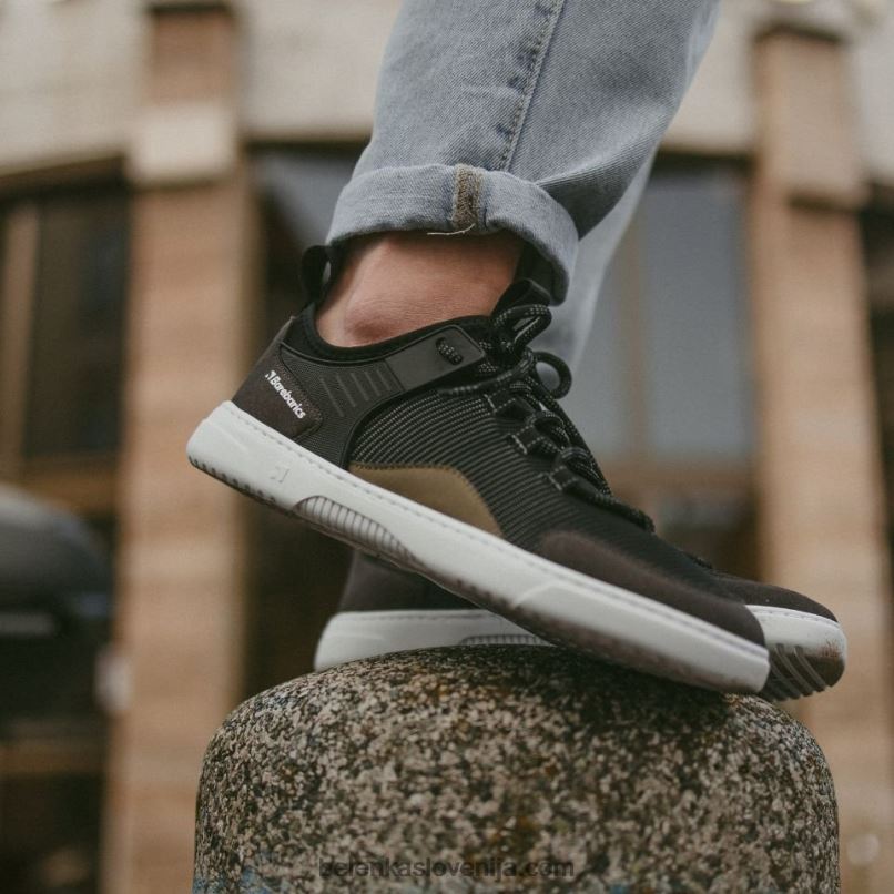 moški barefoot sneakers barebarics - rebel ogljeno črna Be Lenka NL64D90