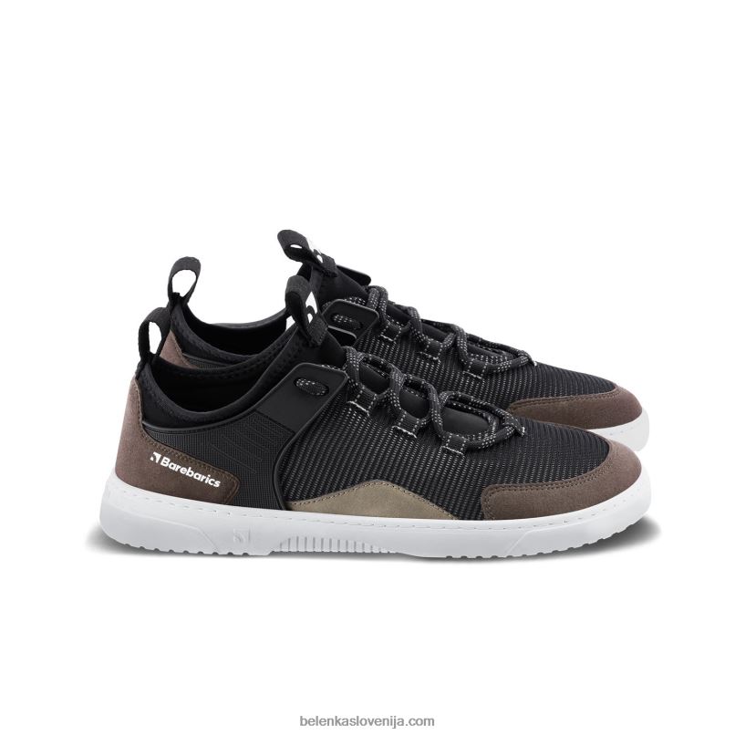 moški barefoot sneakers barebarics - rebel ogljeno črna Be Lenka NL64D90