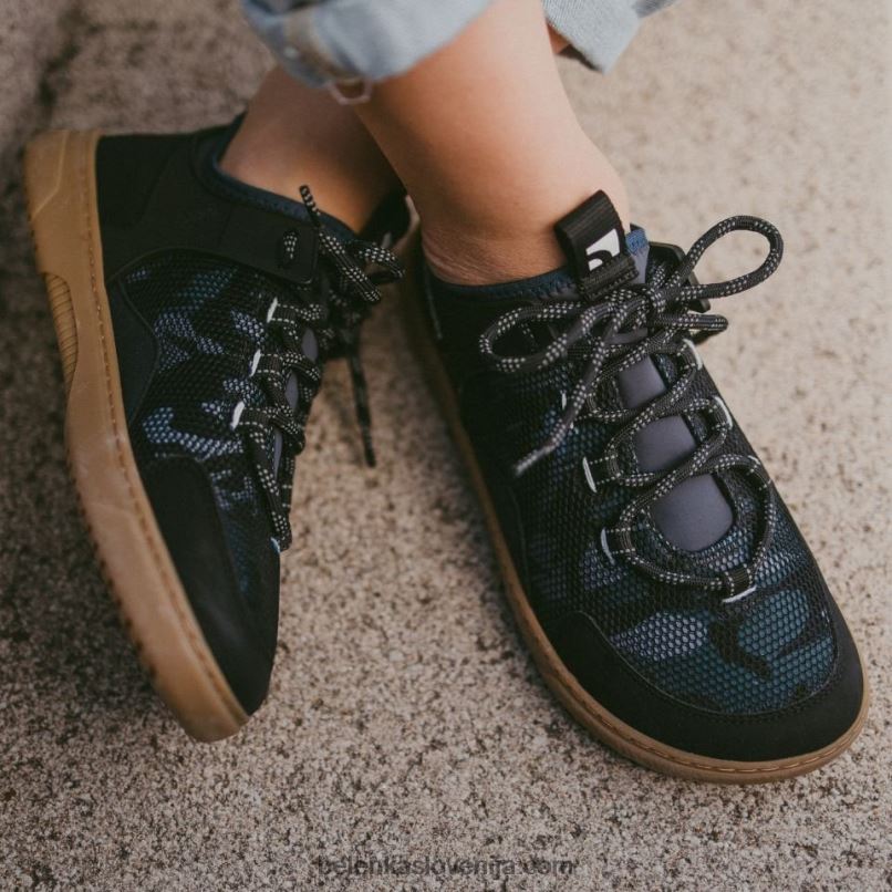 moški barefoot sneakers barebarics - rebel vojaško modra Be Lenka NL64D88