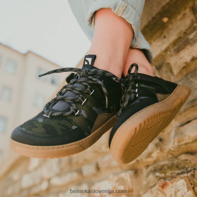 moški barefoot sneakers barebarics - rebel vojaško zelena Be Lenka NL64D87