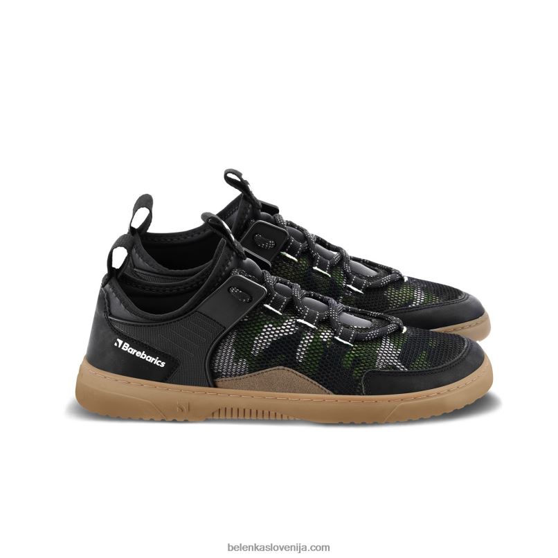 moški barefoot sneakers barebarics - rebel vojaško zelena Be Lenka NL64D87