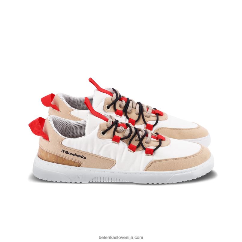 moški barefoot sneakers barebarics - revive bež & bela Be Lenka NL64D80