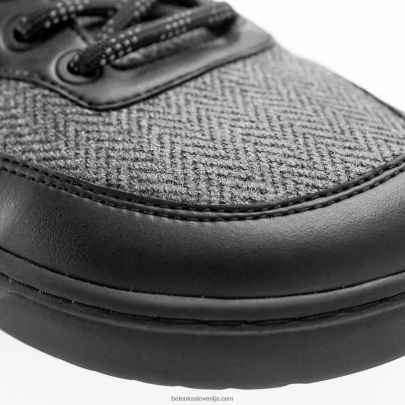 moški barefoot superge barebarics - svaka čast črna & siva Be Lenka NL64D83