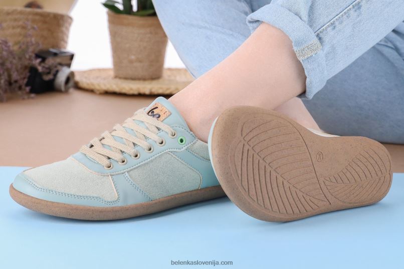 moški barefoot superge - champ 2.0 - veganske svetlo teal Be Lenka NL64D15