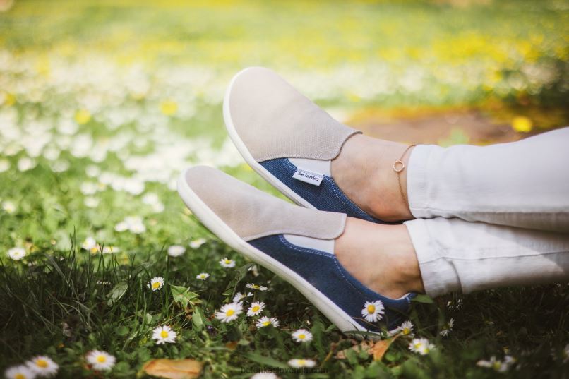 moški barefoot superge - eazy - veganske peščena in modra Be Lenka NL64D64
