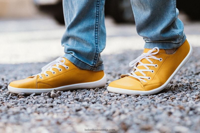 moški barefoot superge - prime gorčica Be Lenka NL64D23