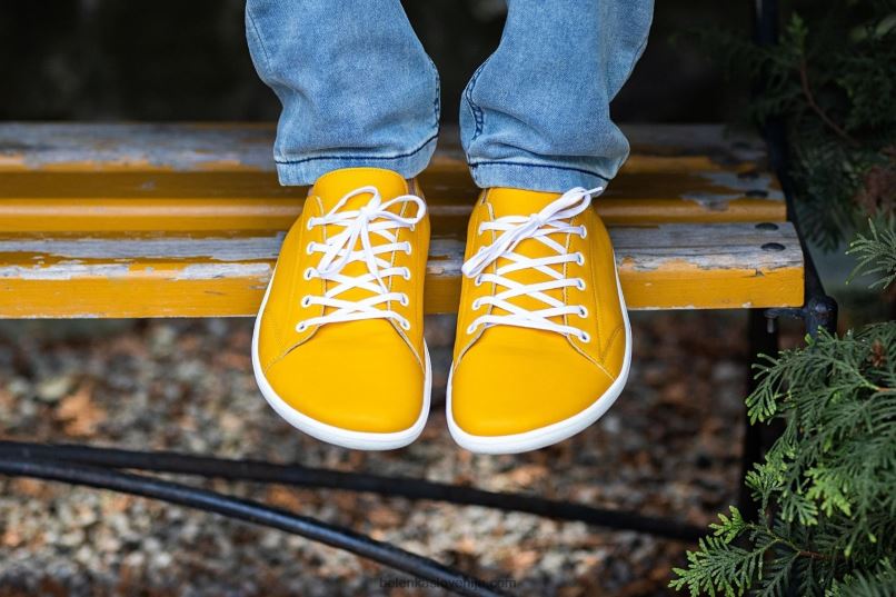 moški barefoot superge - prime gorčica Be Lenka NL64D23