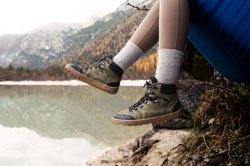 moški bosonogi čevlji ranger 2.0 vojaško zelena Be Lenka NL64D47