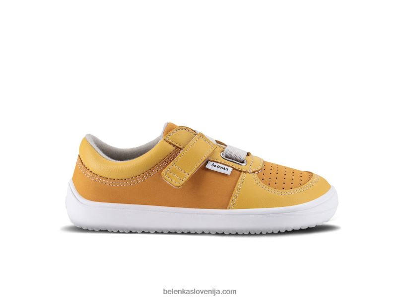 otroške bose superge - fluid gorčica & mango Be Lenka NL64D198