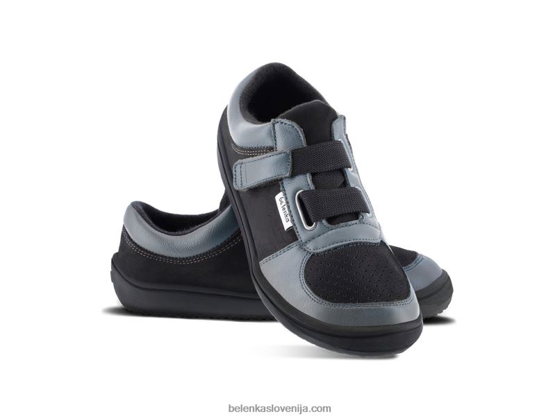 otroške bose superge - fluid oglje in črna Be Lenka NL64D200