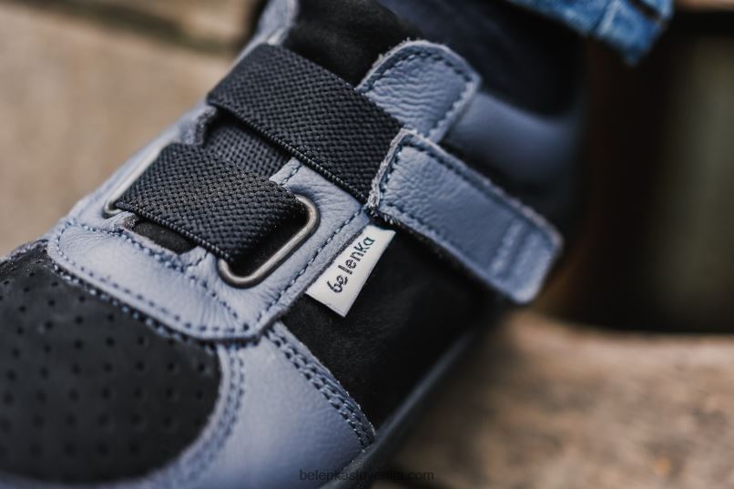 otroške bose superge - fluid oglje in črna Be Lenka NL64D200