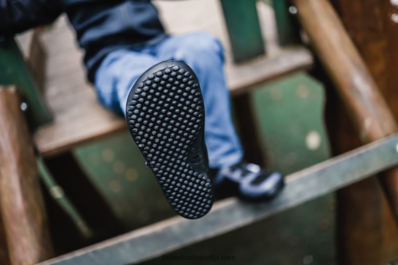 otroške bose superge - fluid oglje in črna Be Lenka NL64D200