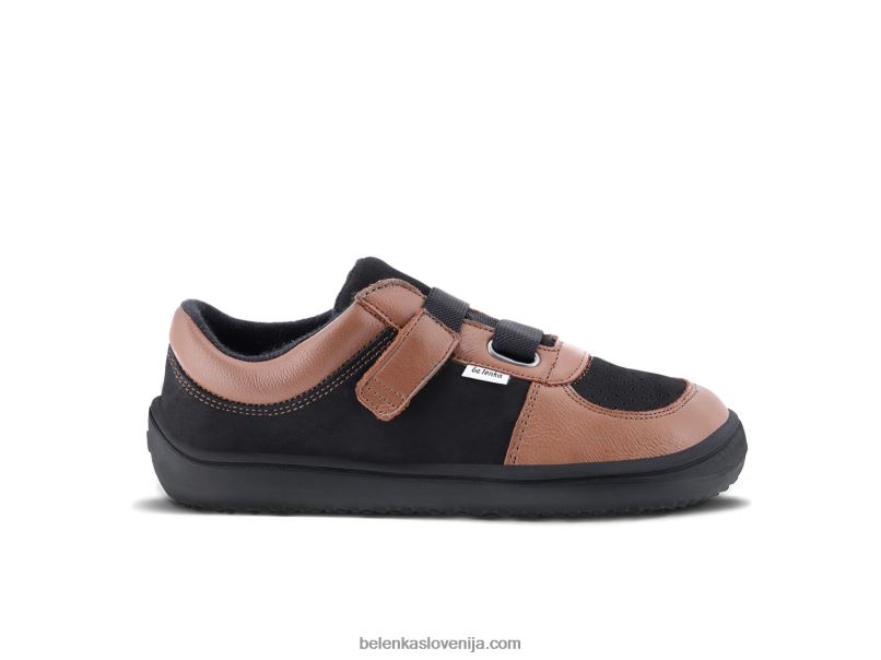 otroške bose superge - fluid rjava & črna Be Lenka NL64D201
