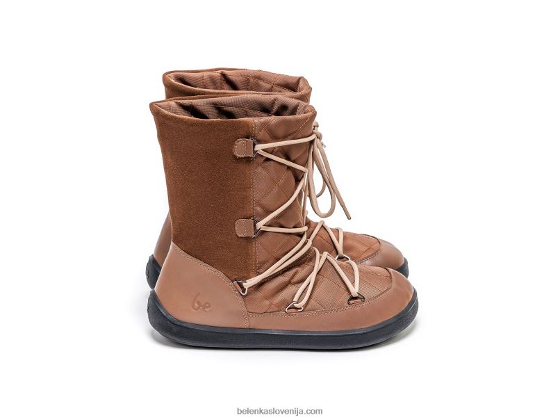 ženske zimski bosi škornji snowfox (ženski) temno rjava Be Lenka NL64D151